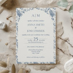 Invitación Boda floral azul chinoiserie francesa vintage<br><div class="desc">Presentamos nuestra lujosa invitación a la boda inspirada en la fascinante elegancia de la porcelana francesa vintage y el encanto atemporal de la chinoiserie. Este diseño se basa en el arte de los clásicos patrones florales azules, que recuerdan a la porcelana de su época, aportando un sentido de belleza refinada...</div>