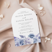 Boda floral azul de Arch Dusty Designer