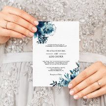 Boda floral azul de la Marina Celeste