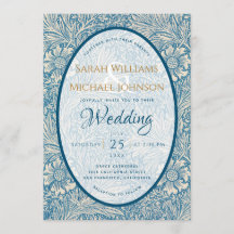 Boda Floral Azul Marigold William Morris