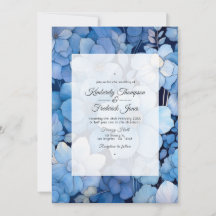 Boda Floral Azul Polvo