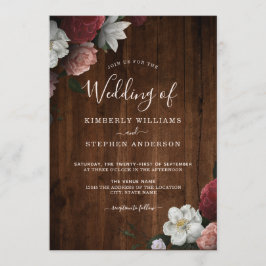 Invitación Boda floral blanca de Rubor en rusia