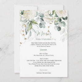 Invitación Boda Floral blanca y Eucalyptus