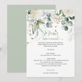 Invitación Boda Floral blanca y Eucalyptus