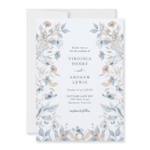 Boda Floral Boho Azul