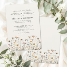Boda Floral Boho Beige Flor Silvestre