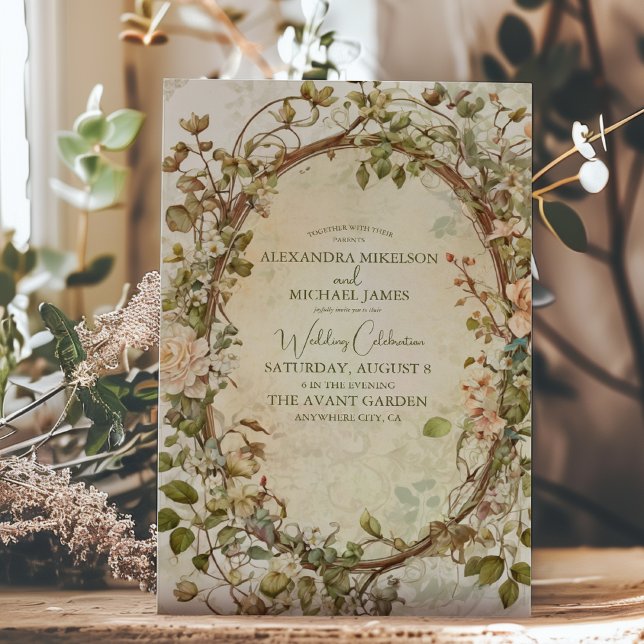 Invitación Boda Floral Boho de Tones de Tierra Modernos (Subido por el creador)
