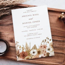 Boda floral boho moderna elegante