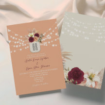 Boda Floral Boho Monograma