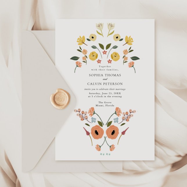 Invitación Boda Floral Boho Wildflower (Subido por el creador)