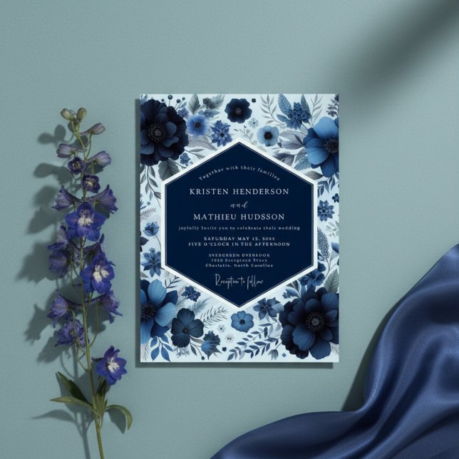 Invitación Boda Floral Bosque Naval (Subido por el creador)