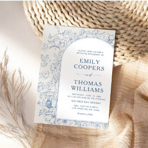 Invitación Boda Floral Chinoiserie