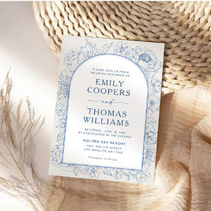 Invitación Boda Floral Chinoiserie