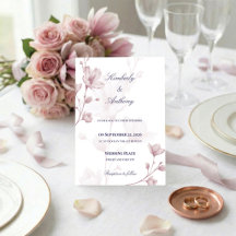 Boda Floral Clásica Romántica Polvorienta Rosa