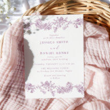 Boda Floral Clásica Vintage Rosa Polvorienta