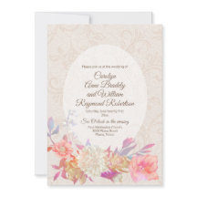 Boda floral colorida florecer damasco bronceado