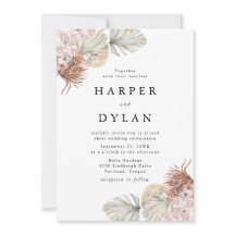 Boda floral de acuarela de amor tropical