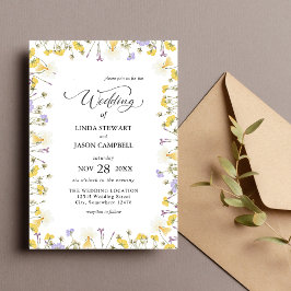 Invitación Boda floral de acuarela rusa personalizada
