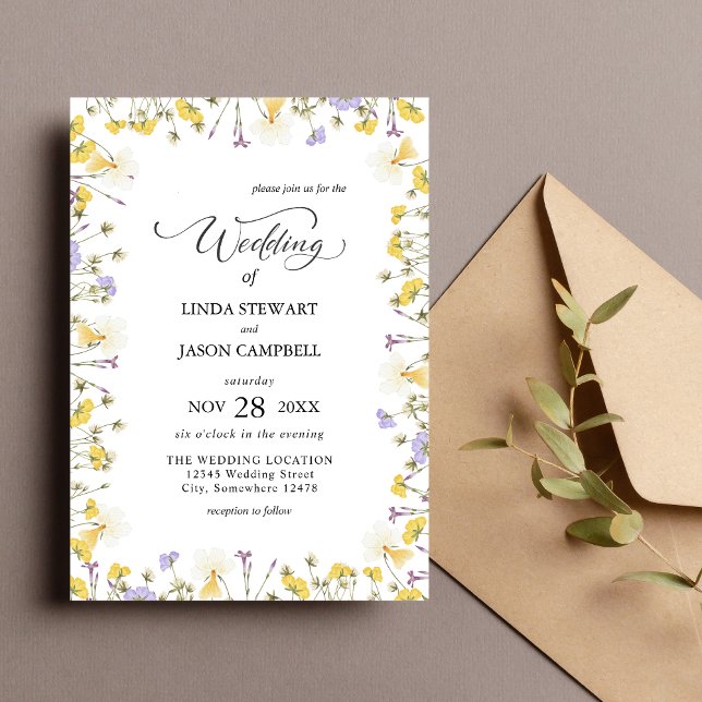 Invitación Boda floral de acuarela rusa personalizada (Subido por el creador)