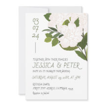 Boda floral de acuarela verde y rusa