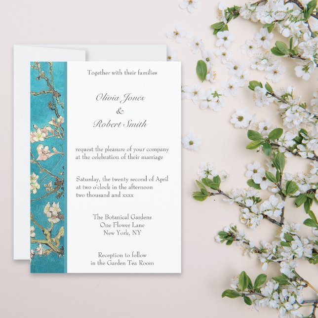 Invitación Boda floral de almond Blossoms (Subido por el creador)