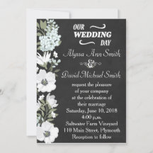 Boda floral de anémona blanca Invita