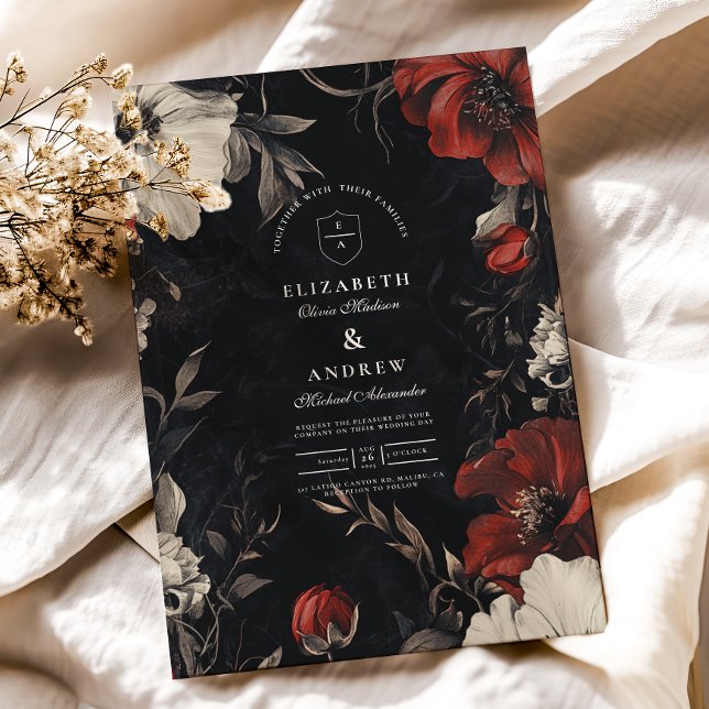 Invitación Boda floral de Art Nouveau decorativo (Subido por el creador)