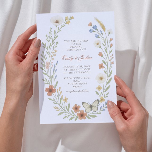 Invitación Boda Floral de Boho (Subido por el creador)
