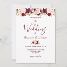 Boda floral de Borgoña