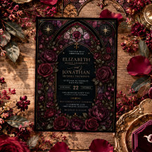 Boda floral de borgoña con vidrieras de romance os