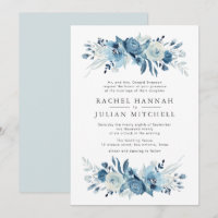 Boda floral de color azul celeste de luna