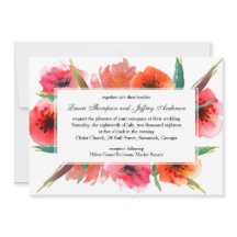 Boda Floral de Coppies Pintados Rojos