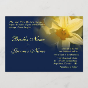 Invitación Boda floral de Daffodils