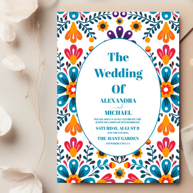 Invitación Boda floral de Fiesta Embroidery de México (Subido por el creador)
