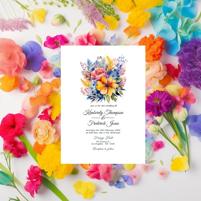 Invitación Boda floral de Fiesta floral mexicana (Subido por el creador)