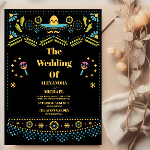 Invitación Boda floral de Fiesta Folkart