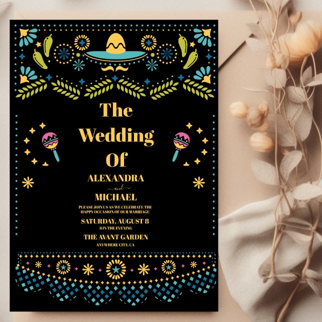 Invitación Boda floral de Fiesta Folkart (Subido por el creador)