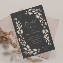 Invitación Boda Floral de Flor Silvestre Boho Ducha Nupcial