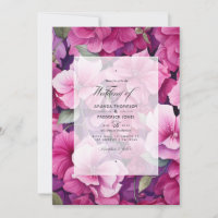 Boda Floral de frambuesa vibrante