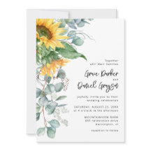 Boda Floral de Girasol Eucalipto Rústico