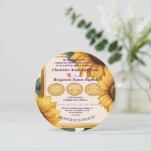 Boda floral de girasoles