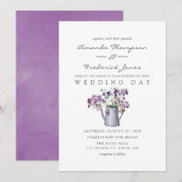 Boda floral de guisantes dulces con acuarela