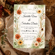 Boda Floral de Jardín de Otoño Atemporal
