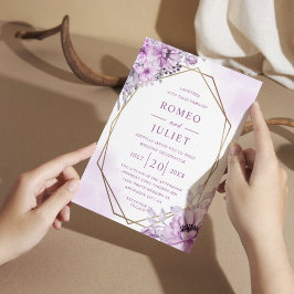 Invitación Boda floral de jardín de verano