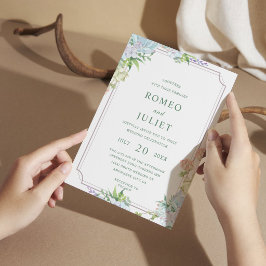 Invitación Boda floral de jardín de verano