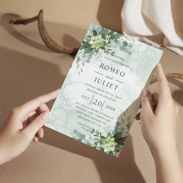 Invitación Boda floral de jardín de verano