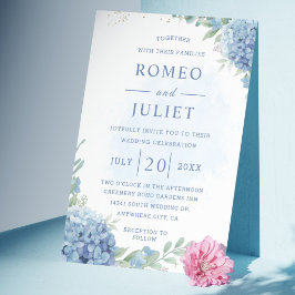 Invitación Boda floral de jardín de verano