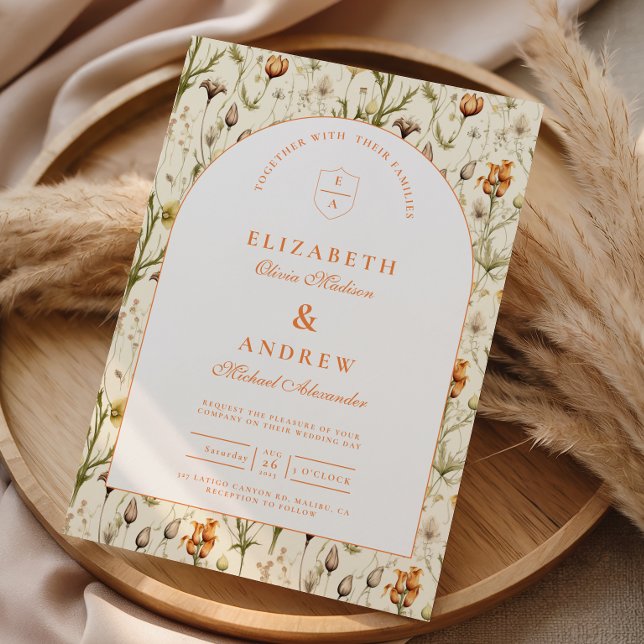 Invitación Boda Floral de Jardín Vintage (Subido por el creador)