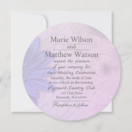 Invitación Boda floral de lavanda encantadora