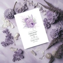 Boda floral de lavanda y plata